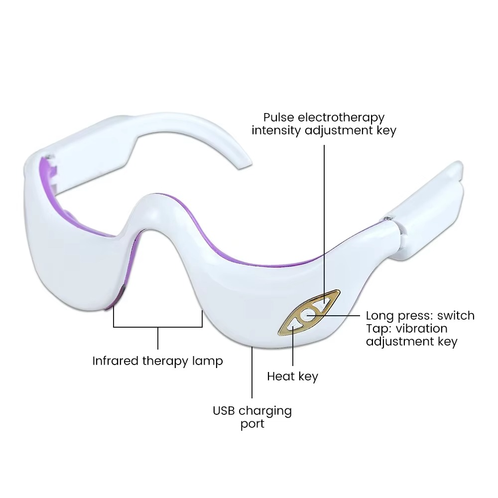 Anti Aging Eye Massager Glasses for Dark Circles Relief