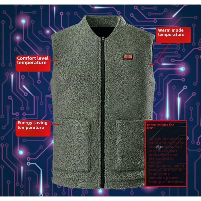 Warm Electric Heated Vest with Thermal Control