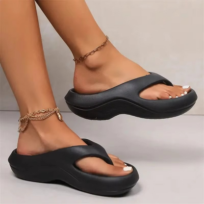 Soft Cushion Platform Flip Flop Sandals for Women
