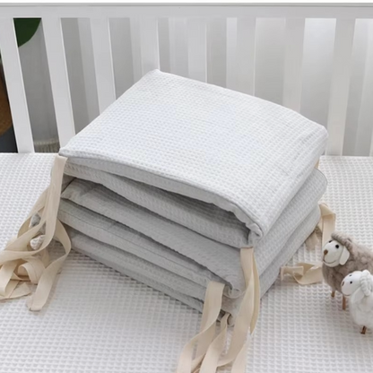 Soft Breathable Baby Crib Bumper Pad for Nursery Safety
