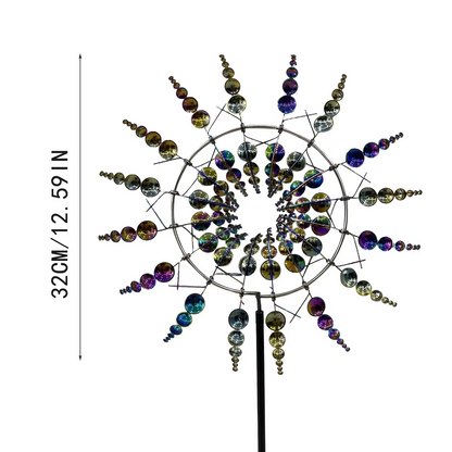 Outdoor Solar Powered Garden Wind Decor Sculpture