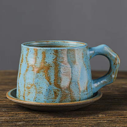Unique Artisan Ceramic Mug Set 10oz