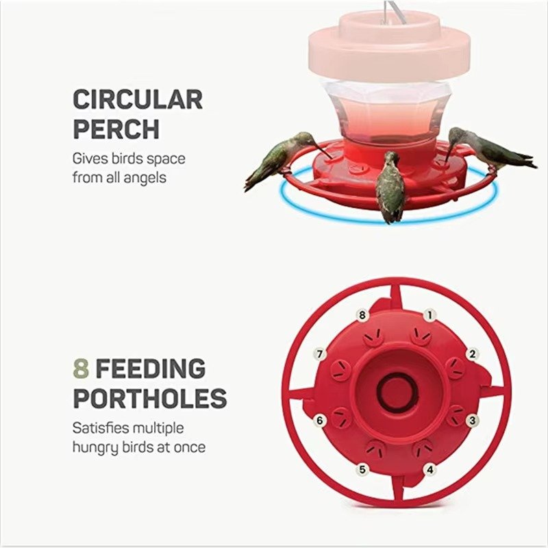 Easy Clean Bird Feeder with 8 Ant Proof Ports