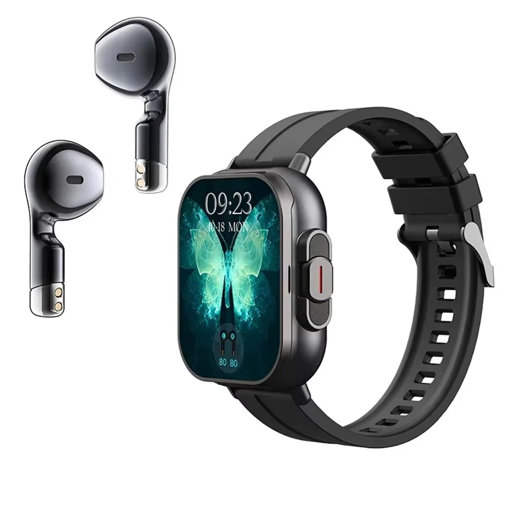 Compact Smart Watch with Bluetooth and Fitness Monitor