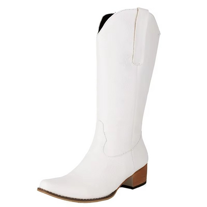 Comfortable Low Heel Western Boots for Women