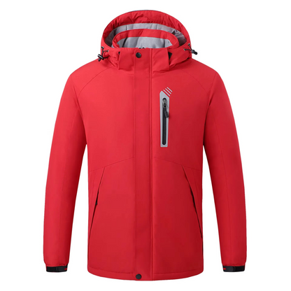 Warm Insulated Men's Ski Jacket with Smart Heat Technology