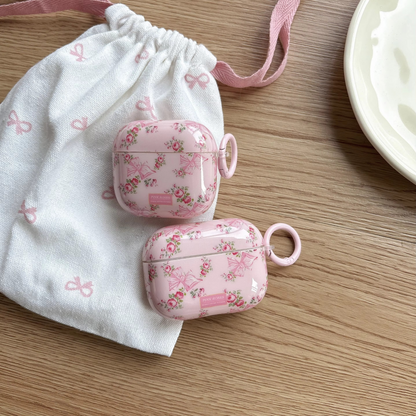 Pretty Floral Phone Case with Ring Accessory