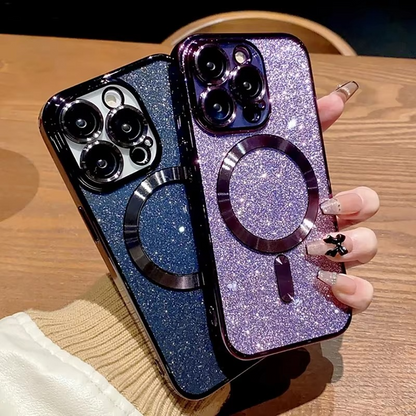 Shiny Metal Phone Case with MagSafe for iPhone - Hehif
