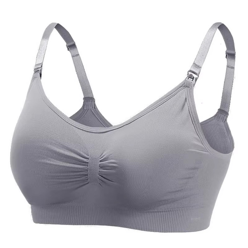 Comfortable Wireless Maternity Bra and Panty Set - Hehif