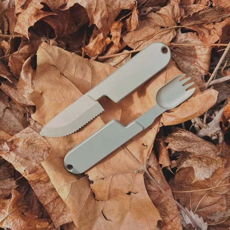 Portable Travel Cutlery Kit with Knife and Fork