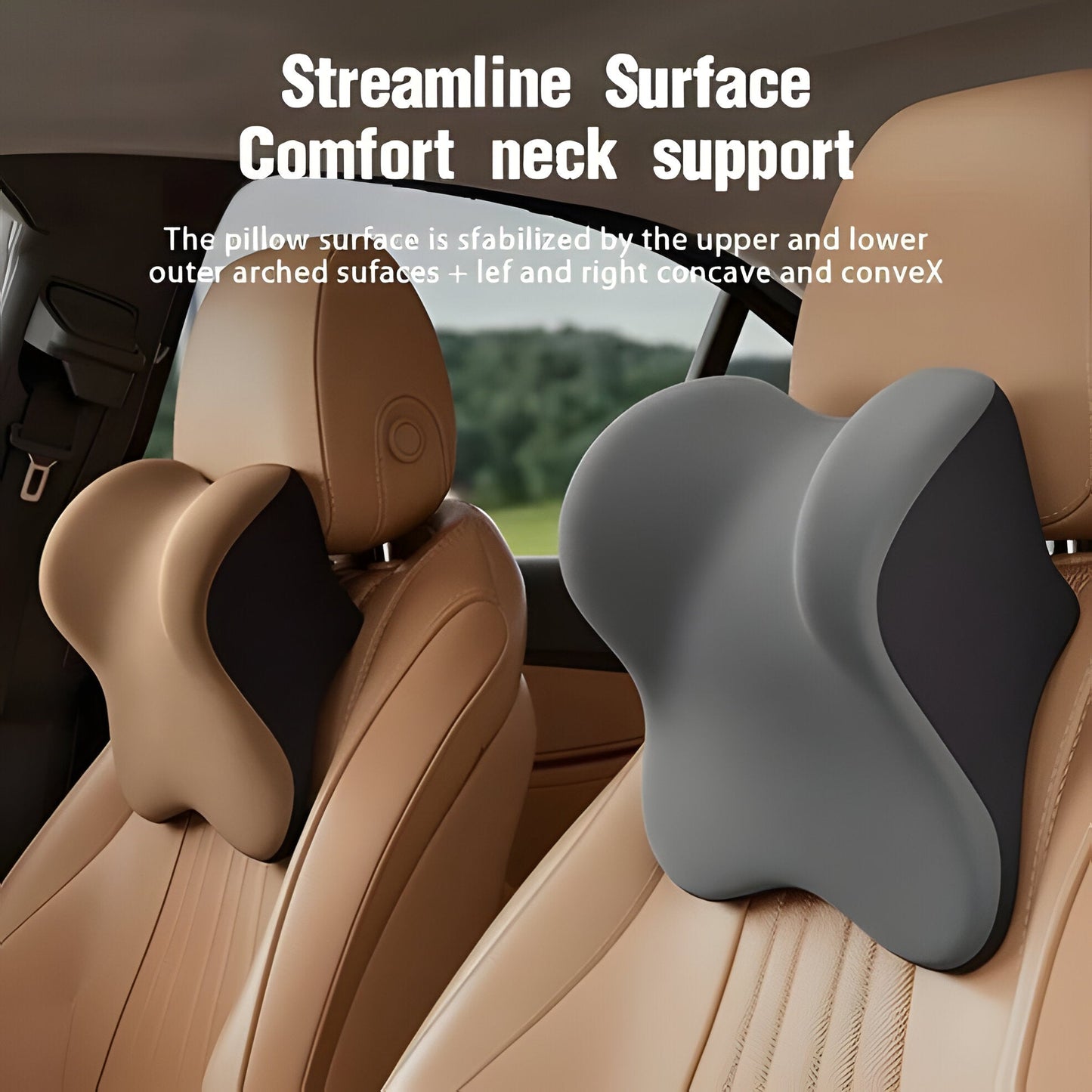 Comfortable Car Neck and Back Support Cushion