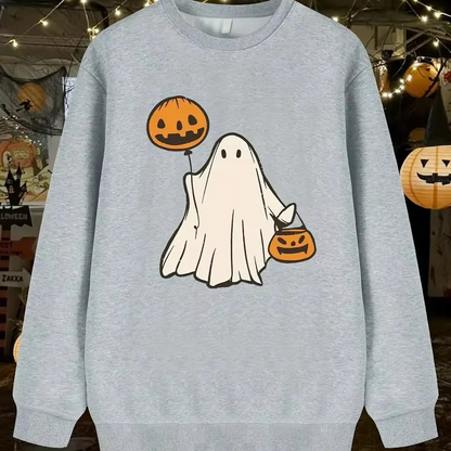 Spooky Halloween Graphic Pullover Hoodie