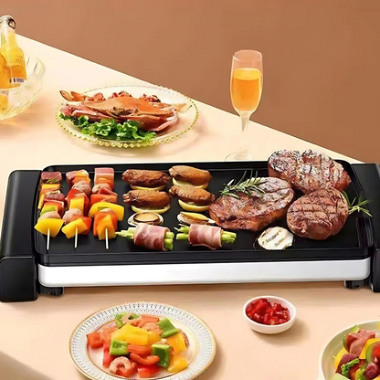 Compact Indoor Electric BBQ Non Stick Grill 1366W