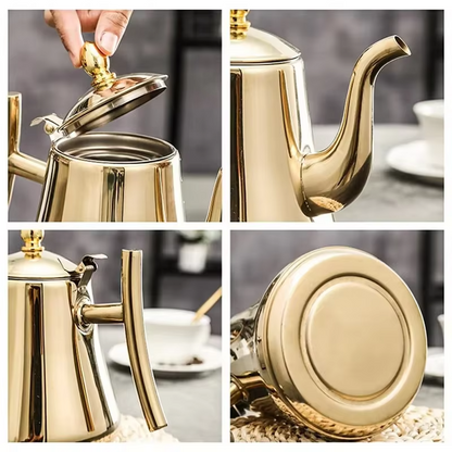 Durable Heavy Duty Steel Teapot for Home Use