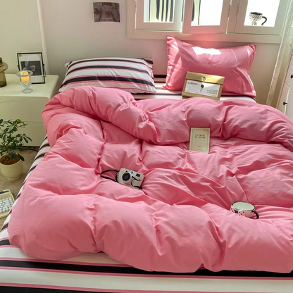 Colorful Korean Inspired Bed Sheet Set