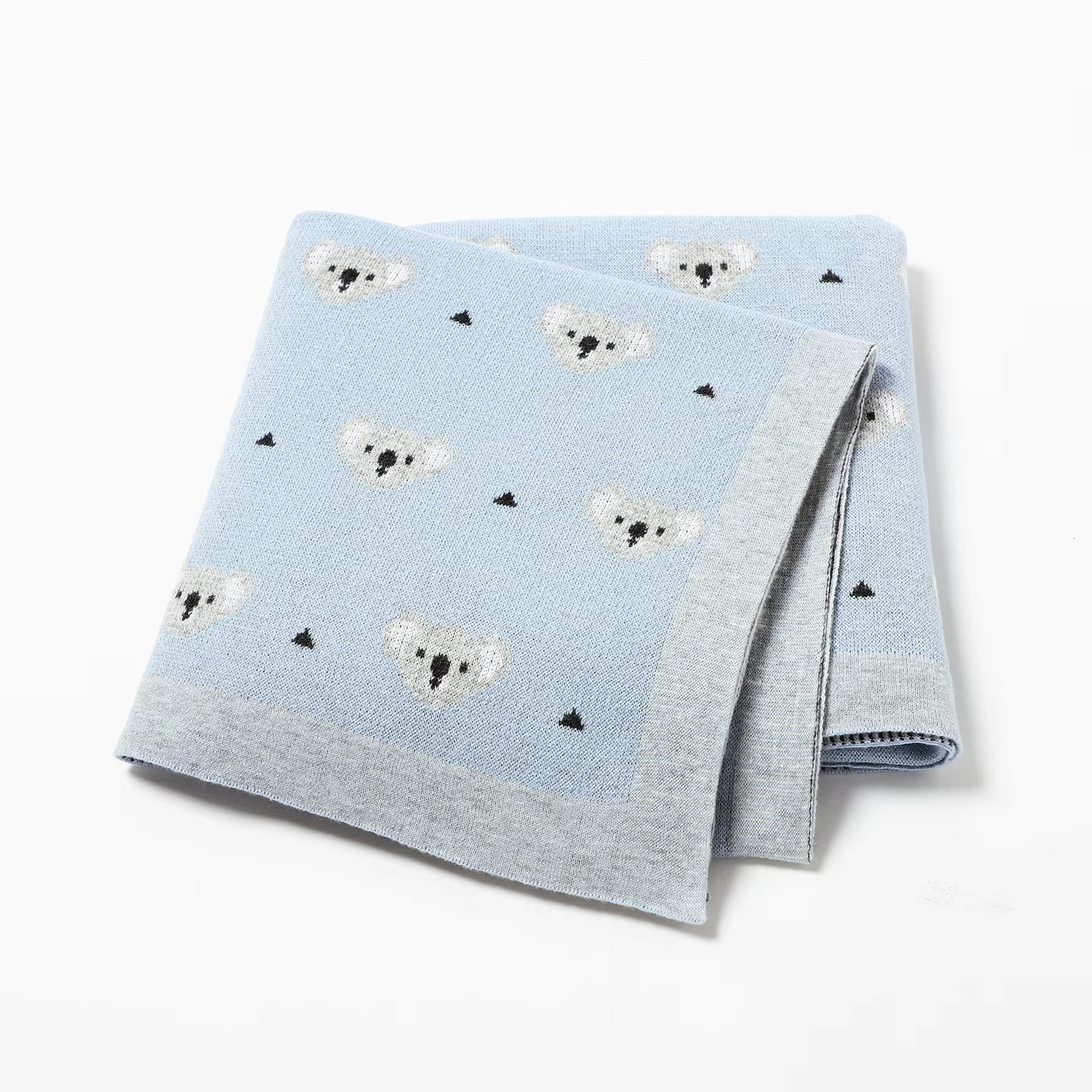 Cozy Plush Baby Blanket with Adorable Koala Pattern