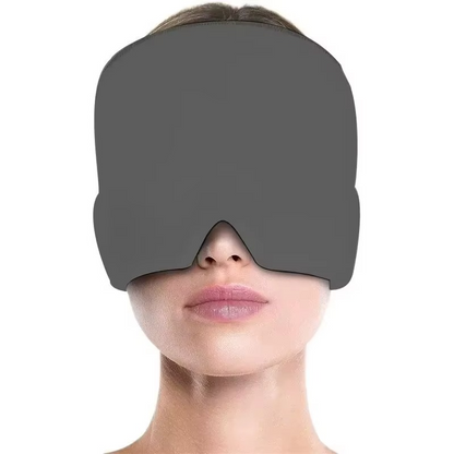 Relaxing Cold Hot Head Ice Wrap with Eye Mask