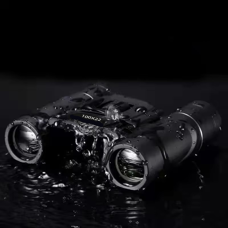 Portable 100x22 HD Binoculars for Outdoor and Travel Use