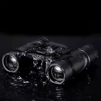 Portable 100x22 HD Binoculars for Outdoor and Travel Use