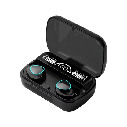 Wireless Bluetooth Earbuds with LED Screen, Stereo Sound - Hehif
