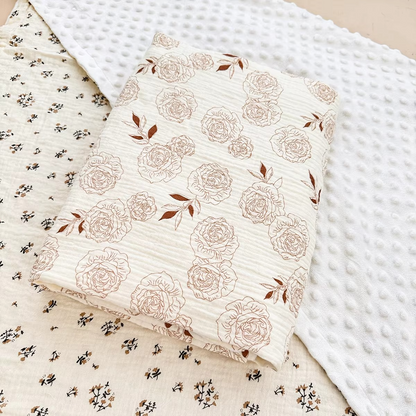 Gentle Baby Blanket, Plush Swaddle Wrap, 39x39 Inches