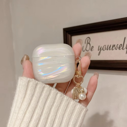 Luxurious Pearl AirPods Pro Cover with Keychain - Hehif