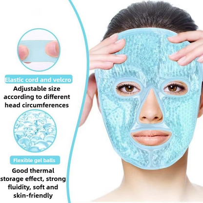 Heated and Cooling Gel Face Mask with Eye Mask