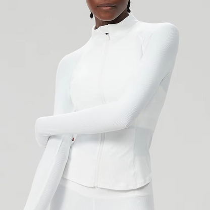 Women's Breathable Athletic Jacket with Long Sleeves