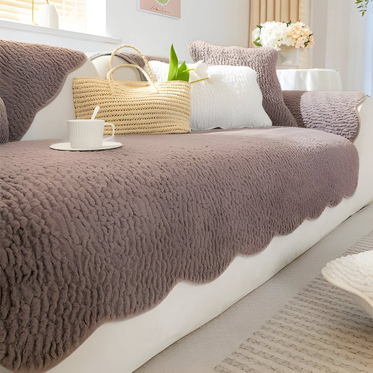 Plush Fuzzy Sofa Throw for Cold Weather Comfort - Hehif
