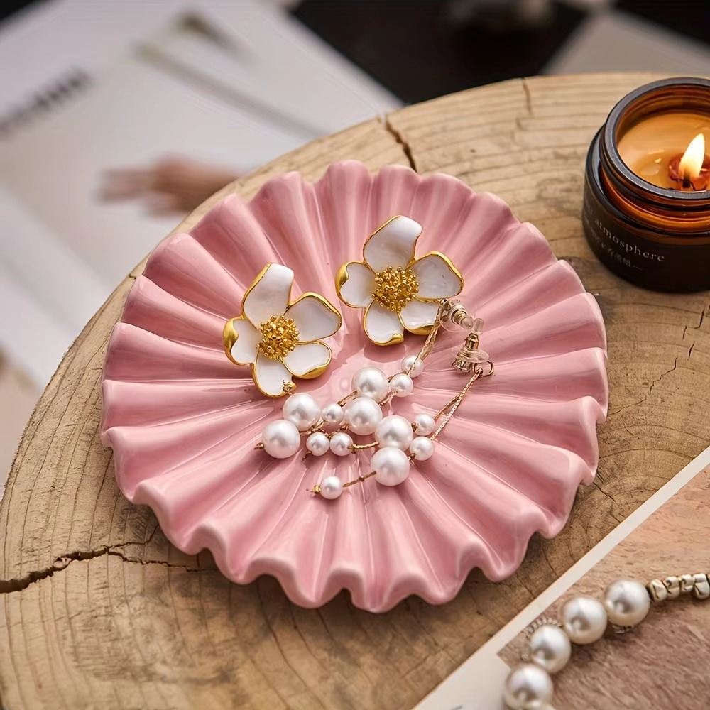 Delicate Porcelain Jewelry Box with Ornate Home Storage - Hehif