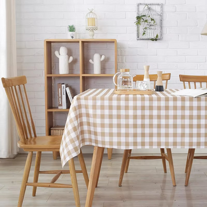 Vintage Plaid Table Cover for Dining and Parties