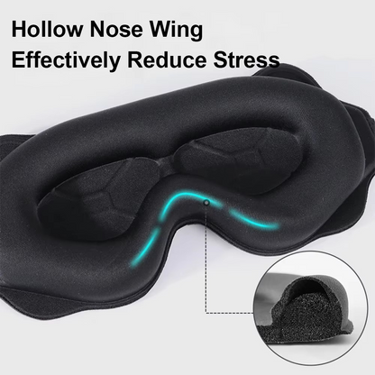 Contoured Blackout Sleep Mask for Better Rest