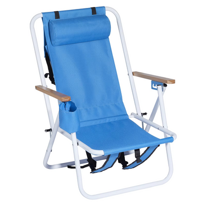 Collapsible Lightweight Portable Beach Chairs - Blue