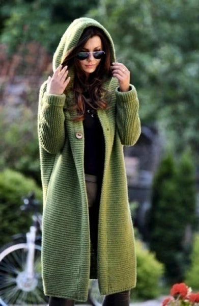 Cozy Oversized Sweater Cardigan - Hehif