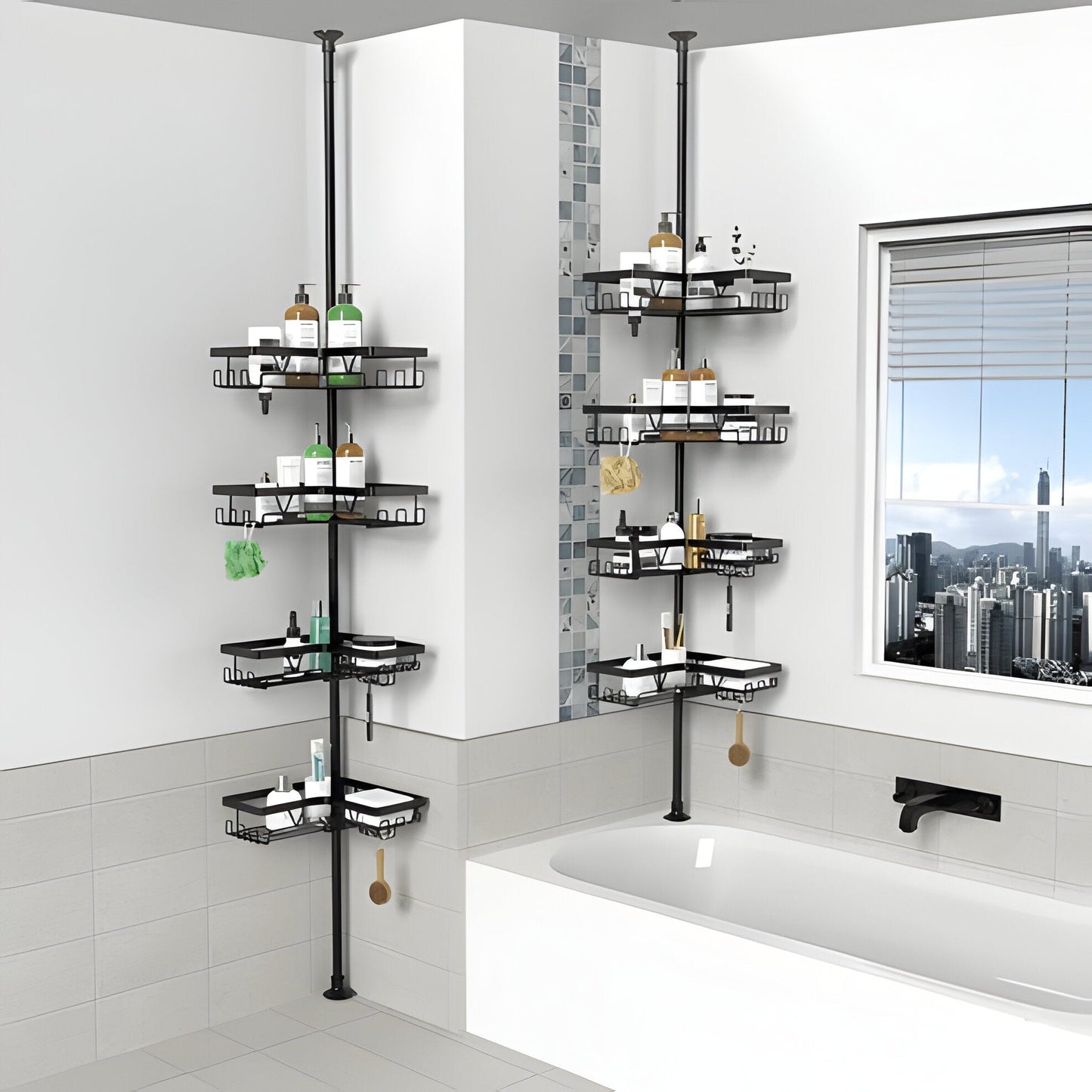Practical Water-Resistant Shower Storage Caddy
