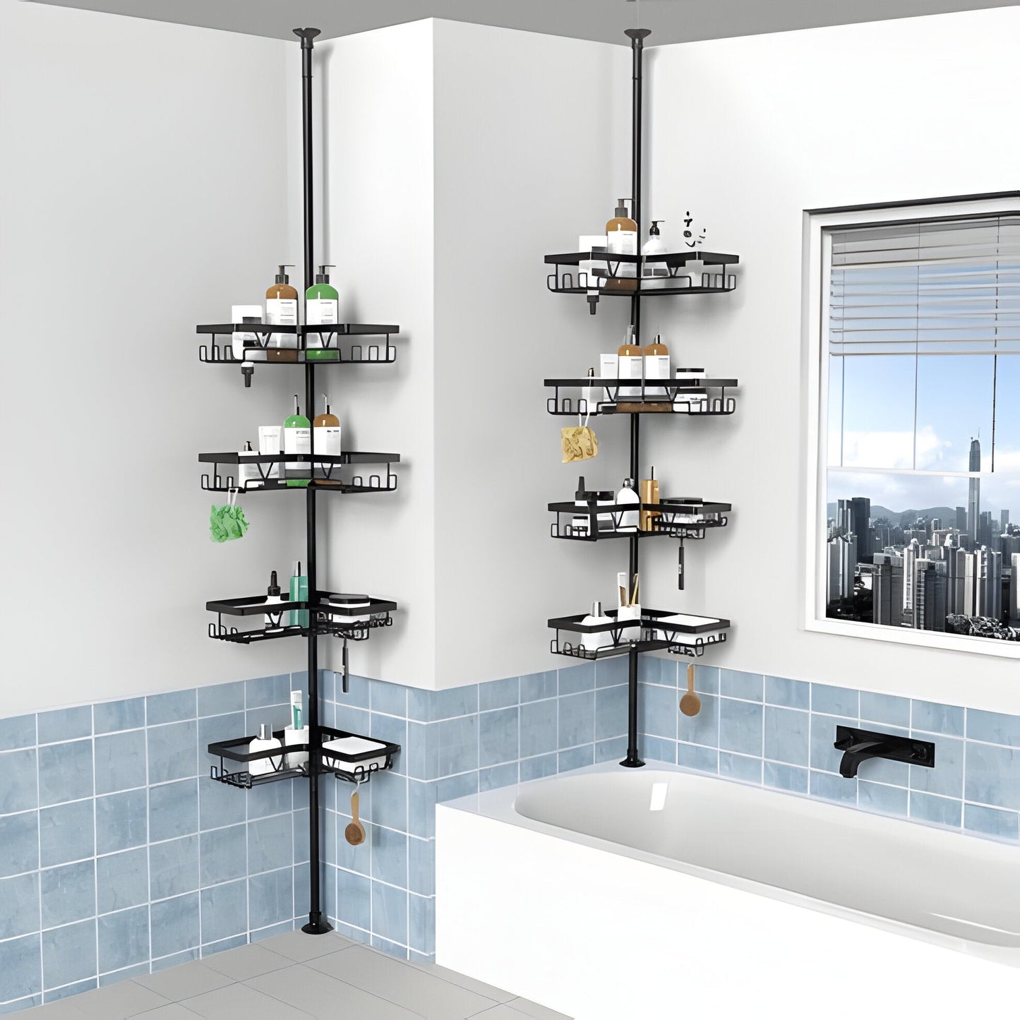 Practical Water-Resistant Shower Storage Caddy