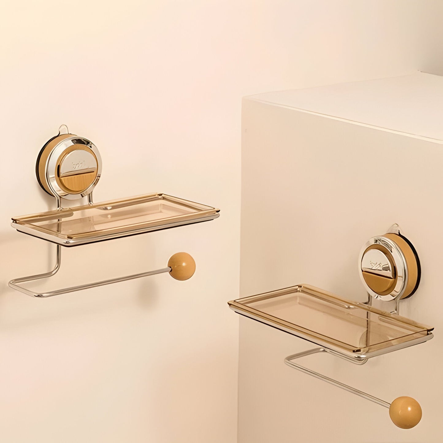 Strong Stainless Steel Bathroom Tissue Holder with Adhesive Mount