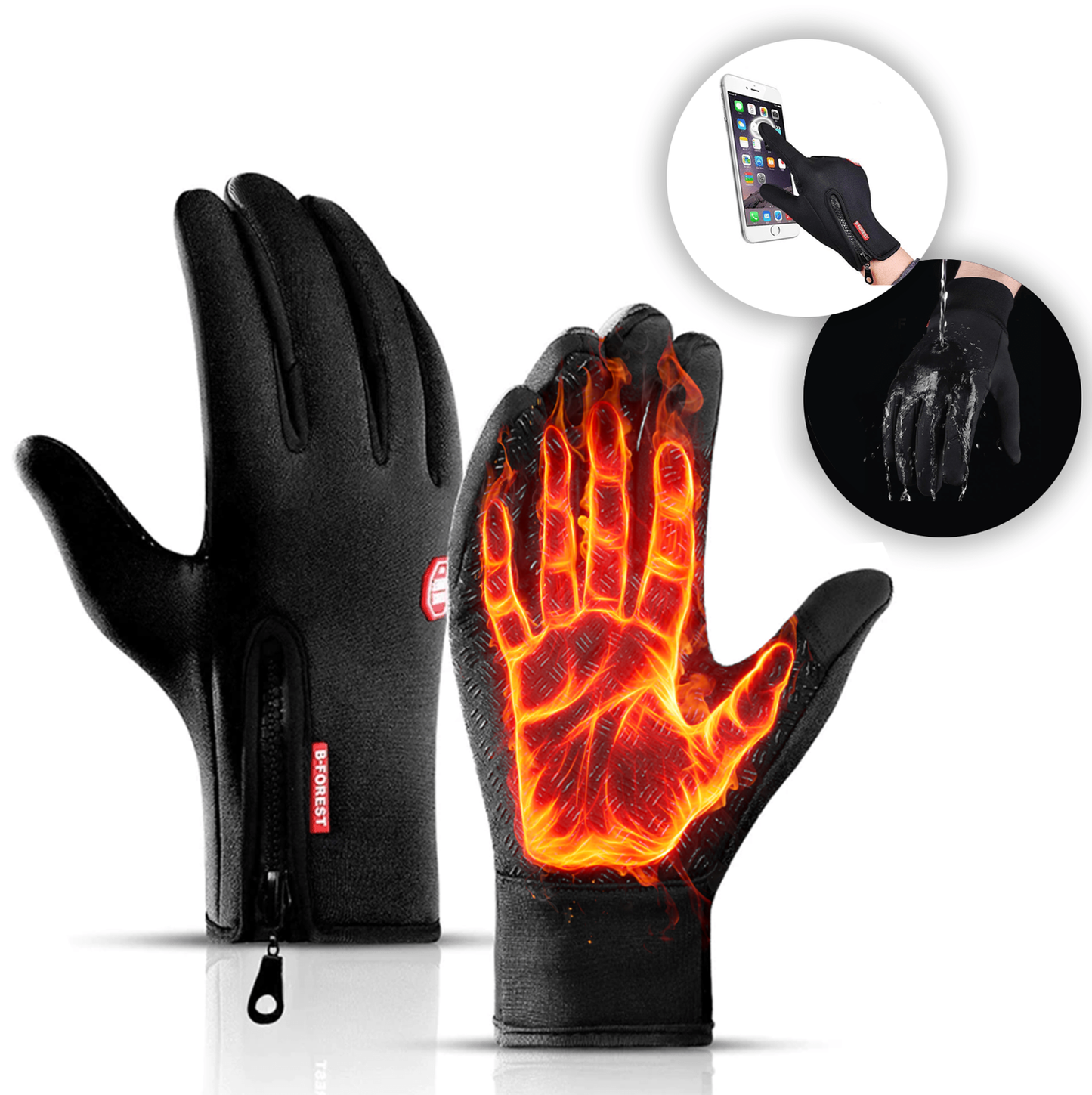 Warm Waterproof Touch Screen Gloves for Winter