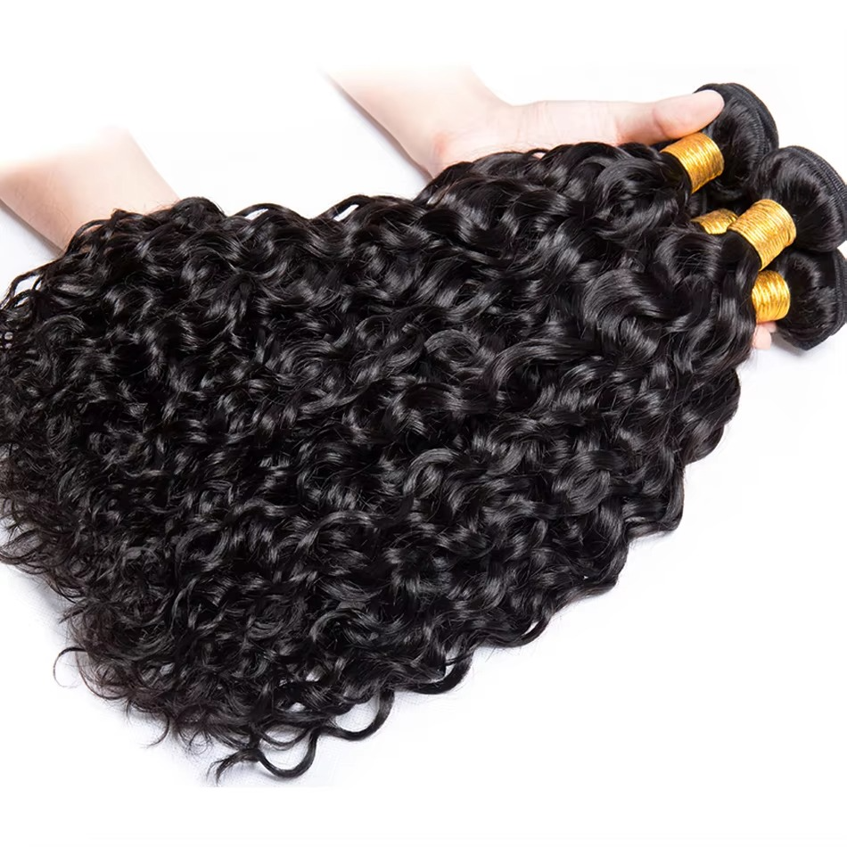 Luxury Deep Wave Peruvian Hair Bundles with Lace Closure