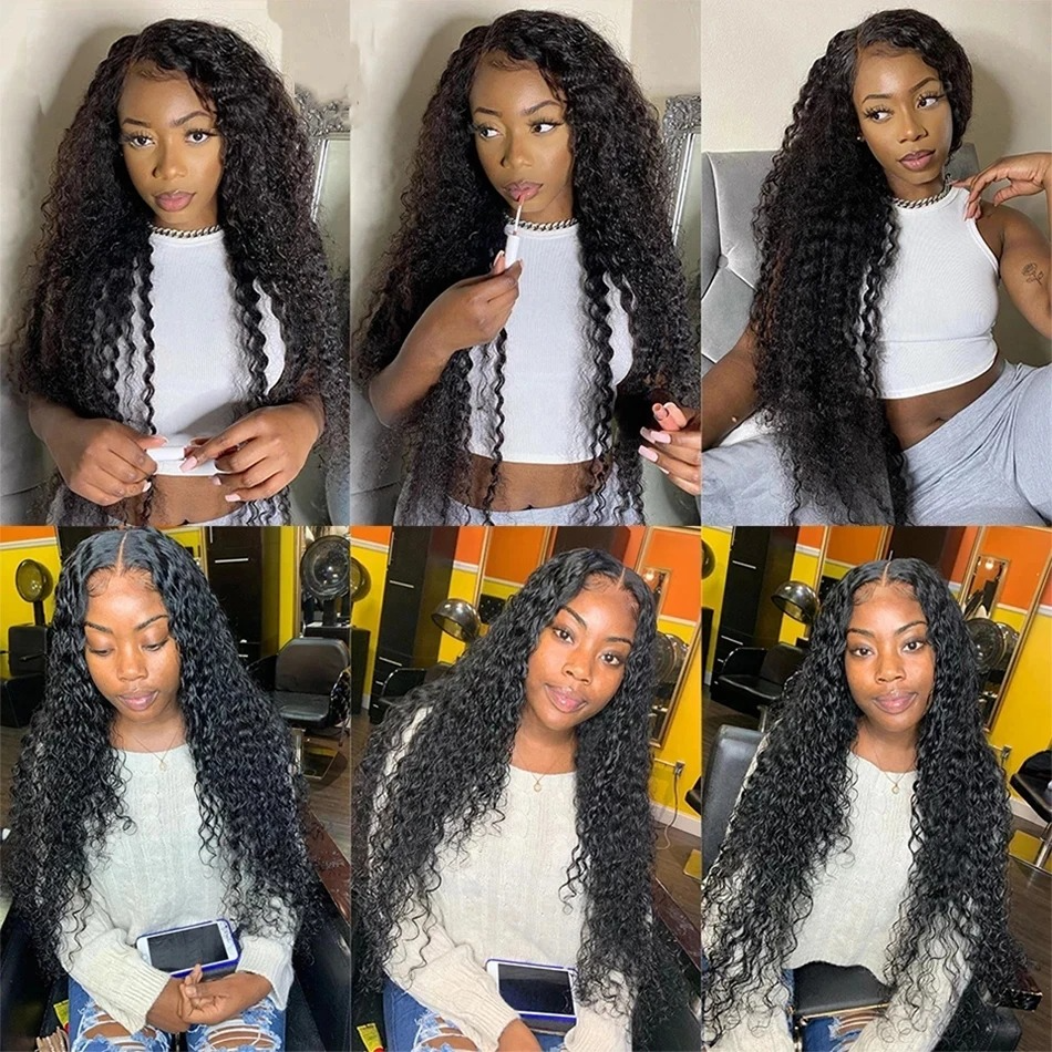 Luxury Deep Wave Peruvian Hair Bundles with Lace Closure