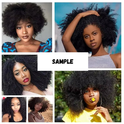 Thick Natural Curly Brazilian Human Hair Extensions Bundles