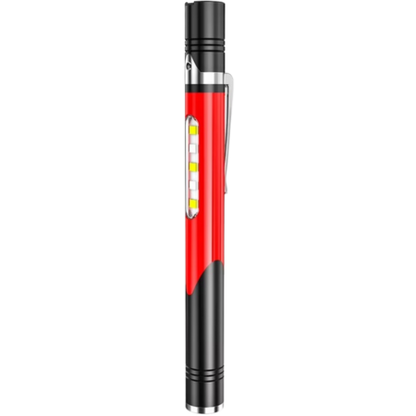 Compact LED Pocket Torch with Bright Yellow Beam and USB Charging