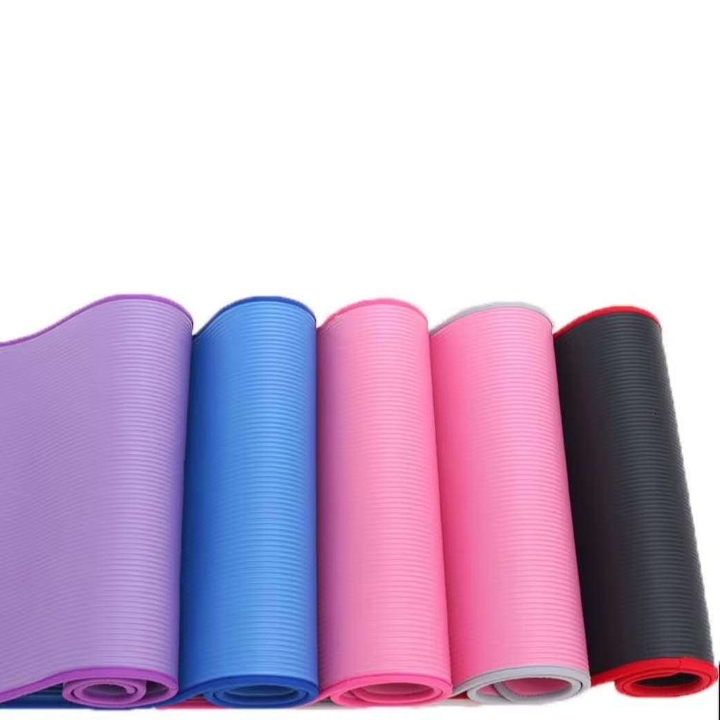 Premium 0.39inch Grip Yoga and Exercise Mat with Strap