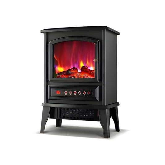 Realistic Flame Electric Space Heater for Home - Hehif