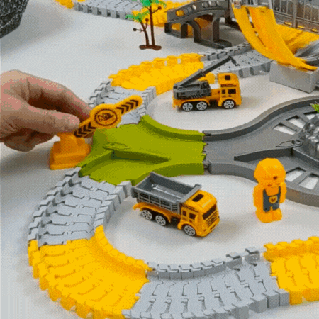 Fun Kids Racing Track Car Playset for Boys