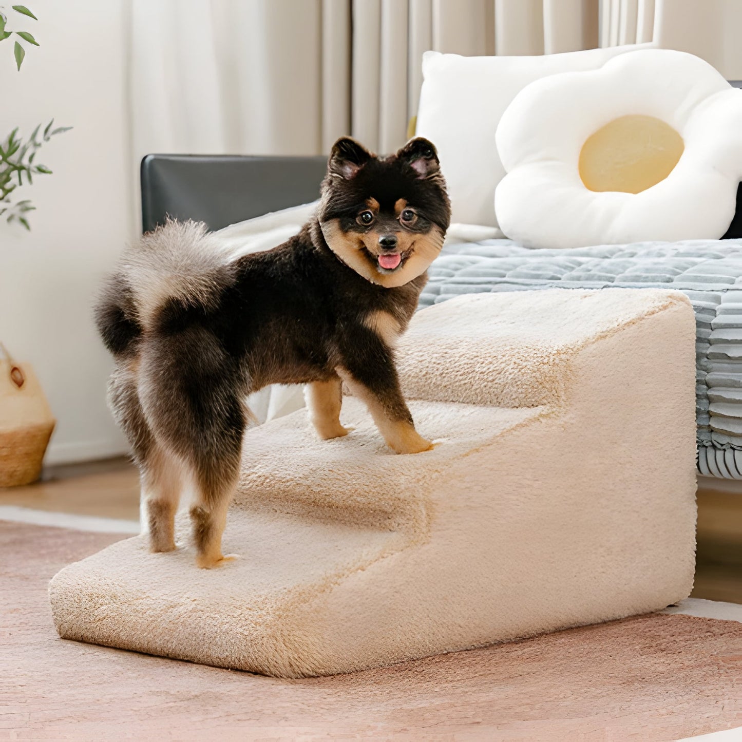 Easy Step Pet Ramp for Small and Senior Dogs - Hehif