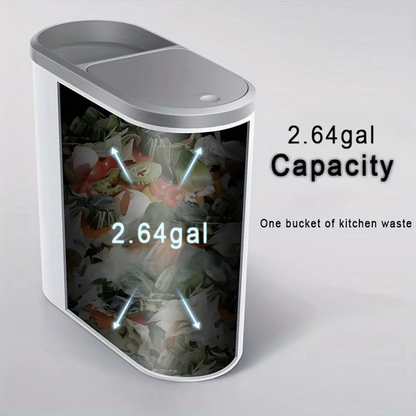 Compact Slim Trash Can with Simple Touch Lid
