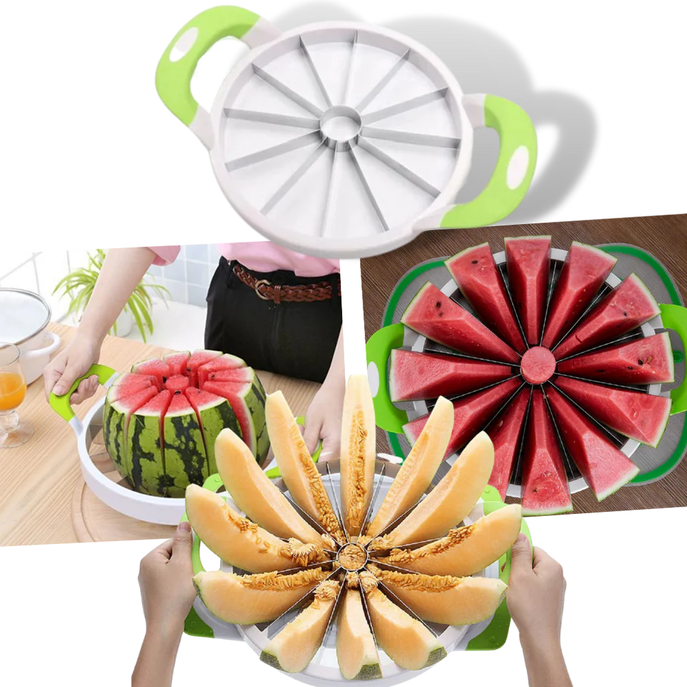 Easy Grip Fresh Fruit Slicer - 12 Slice Kitchen Cutter