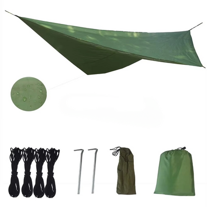 Compact 2-Person Camping Hammock with Bug Net