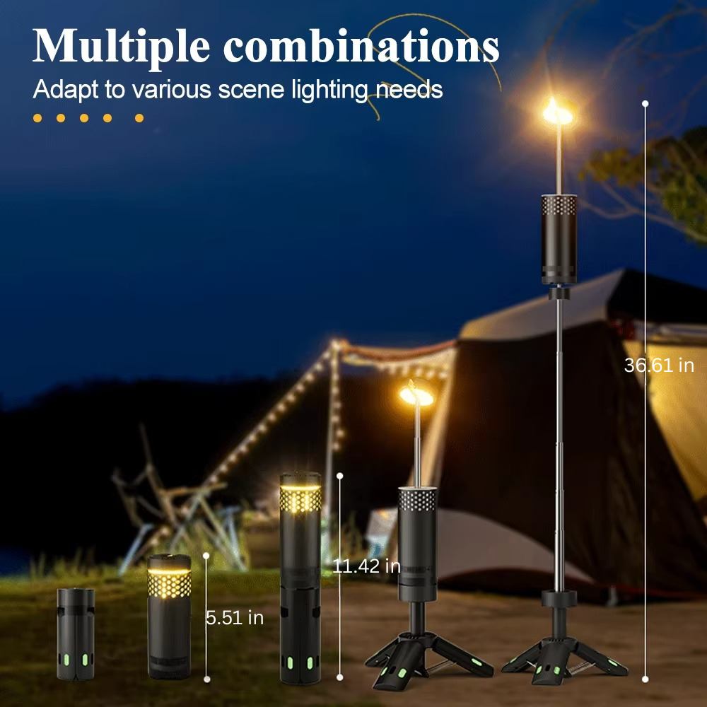 Portable LED Outdoor Lantern with Adjustable Stand